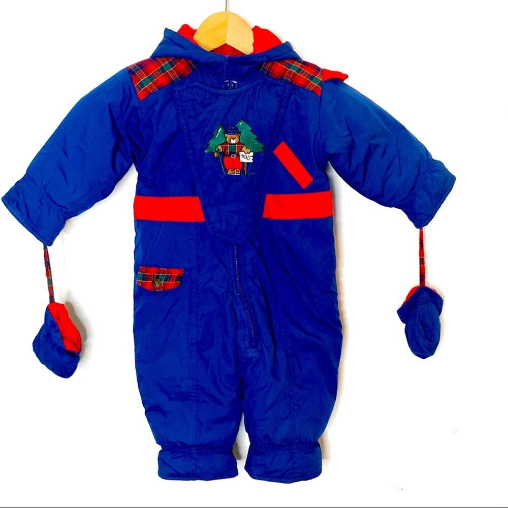 Vintage Weather Tamer Baby Snow Suit 12 Months